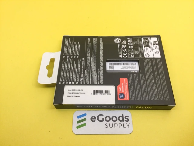Alt view image 2 of 3 - Lexar Internal SSD 4TB M.2 2280 PCIe Gen 4x4 NVMe SSD LNQ780X004T-RNNNG F/S
