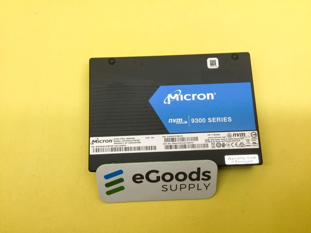 Alt view image 2 of 3 - MICRON 9300 PRO 3.84TB PCIe NVME U.2 2.5in SSD MTFDHAL3T8TDP