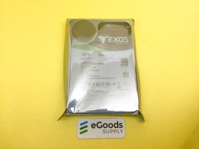 Alt view image 2 of 2 - (NOT FOR HOME PC!) Seagate Exos X16 16TB 7.2K SAS 12Gb/s SED 3.5in HDD ST16000NM009G