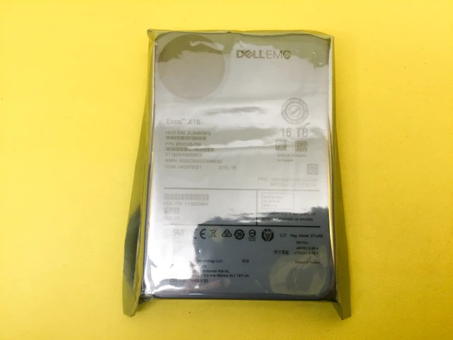 Alt view image 2 of 2 - EMC Seagate Exos X16 16TB 7.2K SATA 6Gbps 3.5in 512e HDD ST16000NM005G 118000964