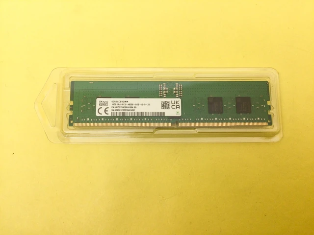Alt view image 3 of 3 - HMCG78AEBRA168N SK HYNIX 16GB 1Rx8 PC5-4800B RDIMM DDR5 Server Memory