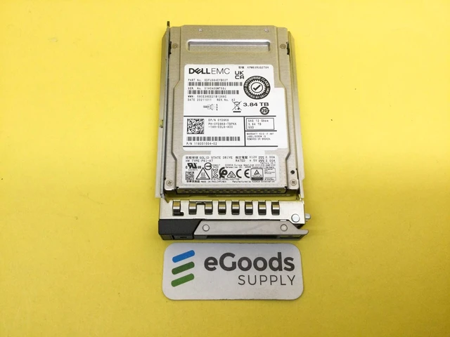Main image of (NOT FOR HOME PC!) YD9K8 Dell 3.84TB SAS 12Gbps Read Intensive 2.5'' SSD KPM6XRUG3T84 w/ Gen 14th