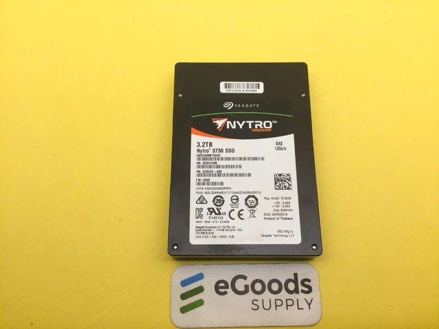 Main image of (NOT FOR HOME PC!) XS3200ME70003 Seagate Nytro 3730 3.2TB Dual 12Gb/s SAS 3D eMLC 2.5" 15mm SSD