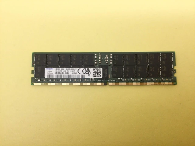 Main image of SAMSUNG 64GB (1X64GB) 2RX4 PC5-4800B DDR5 SERVER MEMORY M321R8GA0BB0-CQK