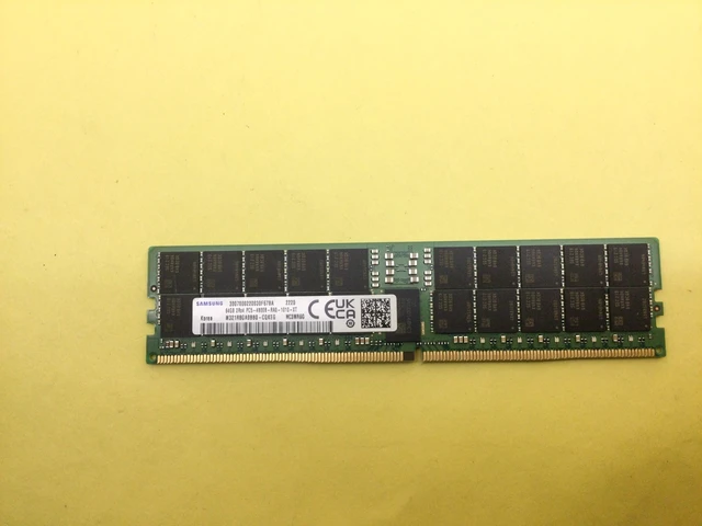 Alt view image 2 of 4 - SAMSUNG 64GB (1X64GB) 2RX4 PC5-4800B DDR5 SERVER MEMORY M321R8GA0BB0-CQK