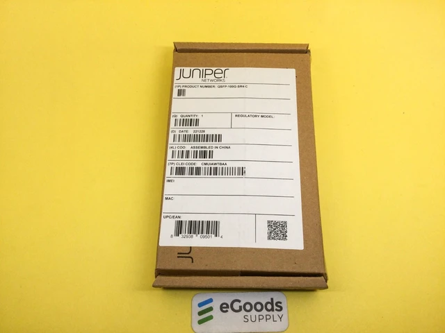 Main image of QSFP-100G-SR4-C Juniper QSFP-100G-SR4-C 100Gbps QSFP28 Transceiver Module F/S