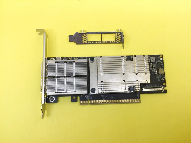 Alt view image 2 of 3 - MCX755106AS-HEAT NVIDIA CONNECTX-7 200GBE Dual-Port QSFP HHHL PCIE Adapter Card