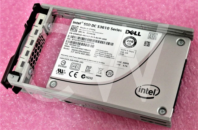 Main image of 3481G 03481G DELL 200GB 6Gb/s 2.5" MLC SATA Solid State Drive SSDSC2BX200G4R