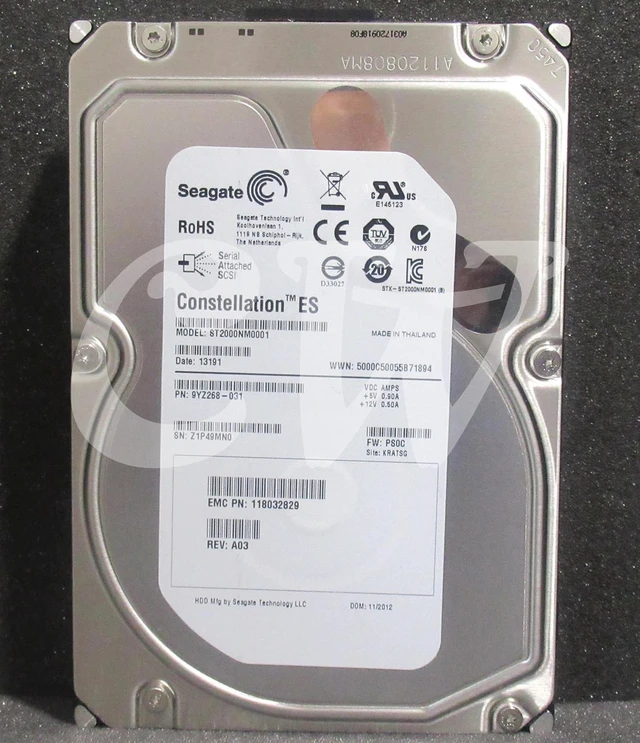 Main image of (NOT FOR HOME PC!) ST2000NM0001 Seagate CONSTELLATION 2TB 7.2K RPM 6Gb/s 3.5" SAS HDD Hard Drive