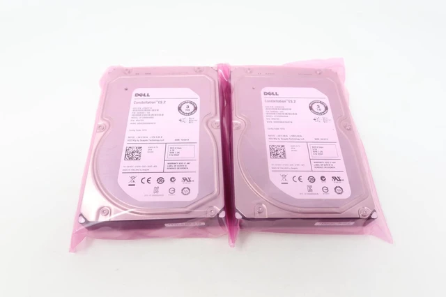 Main image of (NOT FOR HOME PC!) Lot of 2 - 91K8T ST33000650SS Dell 3TB 7200RPM 6Gbps 3.5" SAS Server Hard Drive