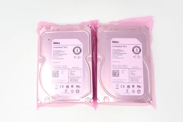 Alt view image 2 of 2 - (NOT FOR HOME PC!) Lot of 2 - 91K8T ST33000650SS Dell 3TB 7200RPM 6Gbps 3.5" SAS Server Hard Drive