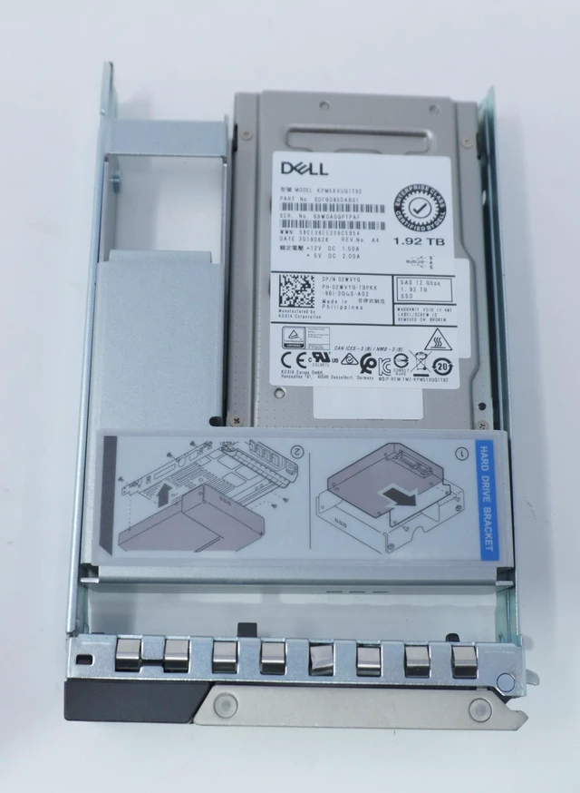 Alt view image 2 of 2 - (NOT FOR HOME PC!) Dell 2WVYG 1.92TB 12G Hybrid 3.5" SAS G14 Mixed Use SSD KPM5XVUG1T92 02WVYG