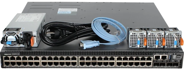 Main image of Dell Networking N3248TE-ON 48P 1GbE 4P 10GbE SFP+ OS10 RA Switch