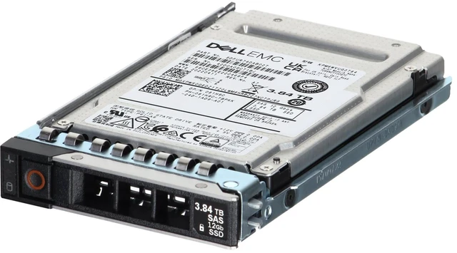 Main image of (NOT FOR HOME PC!) 81H9C Dell 3.84TB 12/24Gbps SAS MU TLC SED FIPS 2.5 SSD KPM6WVUG3T84 CPO -R