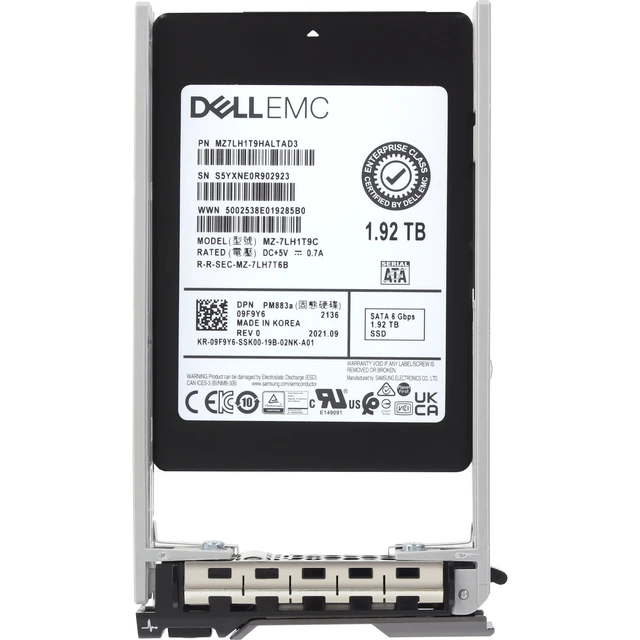 Alt view image 5 of 5 - 9F9Y6-CD2 Dell 1.92TB 6Gbps SATA RI TLC 2.5 SSD PM883a