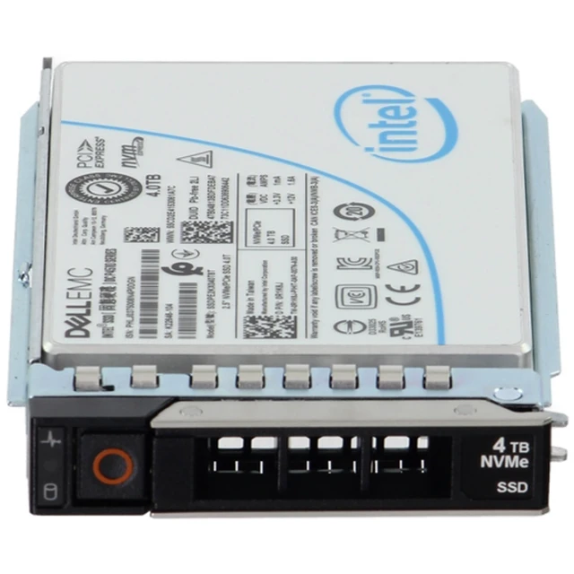 Alt view image 2 of 5 - R1K6J-CD1 Dell 4TB NVMe Gen3 RI TLC 2.5 SSD P4510
