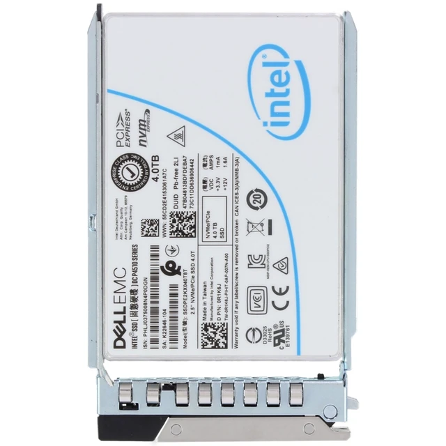 Alt view image 5 of 5 - R1K6J-CD1 Dell 4TB NVMe Gen3 RI TLC 2.5 SSD P4510