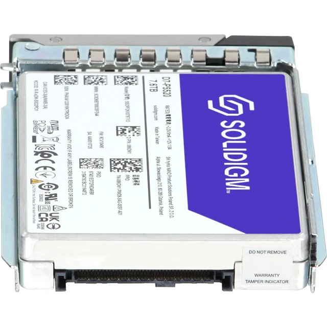 Alt view image 4 of 5 - 86DM1-CDL Dell Solidigm 7.68TB Enterprise NVMe Gen4 RI TLC SED 2.5 SSD D7-P5520