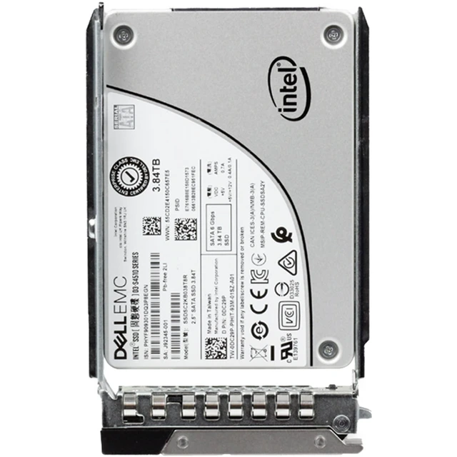 Alt view image 5 of 5 - DC29P-CP1 Dell 3.84TB 6Gbps SATA RI TLC 7mm 2.5 SSD S4510 CPO