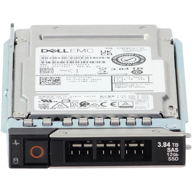 Alt view image 2 of 5 - (NOT FOR HOME PC!) FH1W9-CDN Dell 3.84TB 12/24Gbps SAS RI TLC SED FIPS 2.5 SSD KPM6WRUG3T84