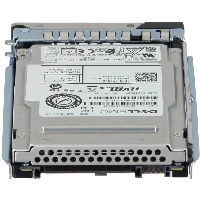 Alt view image 4 of 5 - VD0JX-CDN Dell 7.68TB PCIe Gen4 NVMe RI TLC 2.5 SSD KCM6XRUL7T68