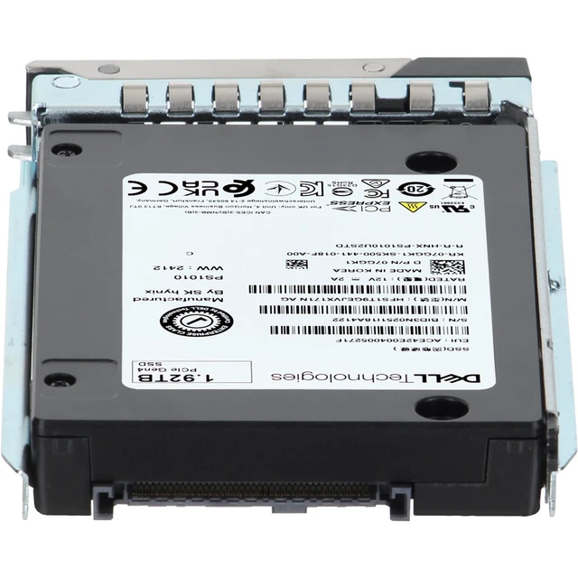 Alt view image 4 of 5 - 7GGK1-CP1 Dell 1.92TB Enterprise NVMe Gen4 RI TLC 2.5 SSD PS1010 CPO