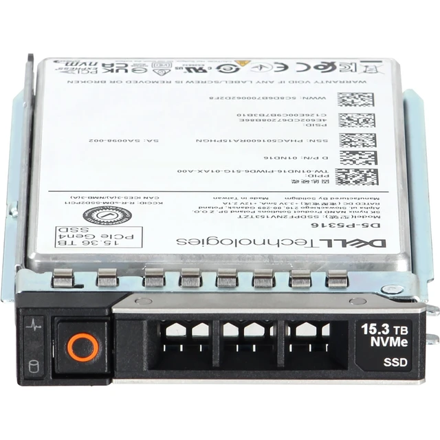 Alt view image 2 of 5 - 1ND16-CD1 Dell 15.36TB Enterprise NVMe Gen4 RI QLC 2.5 SSD D5-P5316
