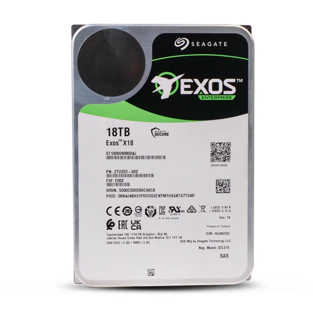 Alt view image 5 of 7 - (NOT FOR HOME PC!) Seagate Exos X18 18TB ST18000NM004J 7.2K RPM SAS 12Gb/s 512e 3.5" Enterprise HDD