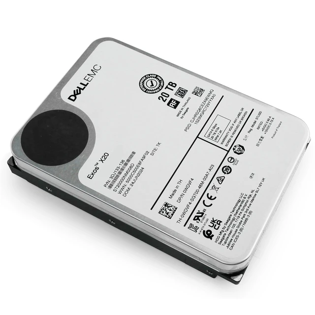 Alt view image 7 of 7 - Dell/Seagate Exos X20 20TB ST20000NM008D 7.2K RPM SATA 6Gb/s 512e 3.5" HDD