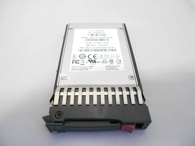 Main image of (NOT FOR HOME PC!) HP 1.92TB SSD SAS 2.5" 6Gbs Server Hard Drive DL160 DL360 DL380 DL385 G5 G6 G7