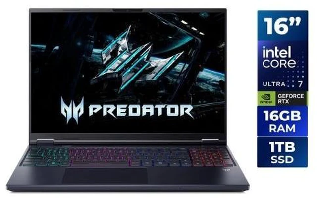 Main image of Acer Predator Helios Neo 16.0" Intel Ultra 7 270HX Plus 16GB 1TB RTX 5070 Black