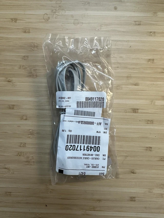 Main image of HP RJ-45 to DB-9 Female Console Cable 60-0410102-02 413092-001 50-0000177-01