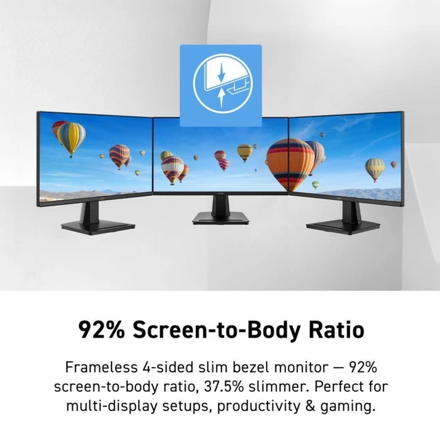 Alt view image 3 of 5 - MSI PRO MP225 E12VL 22" FHD 1080p Monitor 1ms 4000:1 Adaptive Sync HDMI VGA