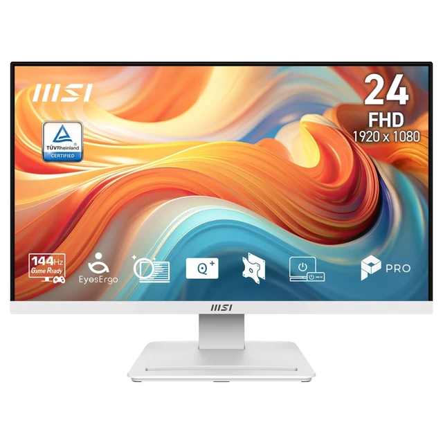 Alt view image 3 of 5 - MSI PRO MP241W E14V 23.8" FHD VA 144Hz Monitor 16:9 FreeSync HDMI DisplayPort