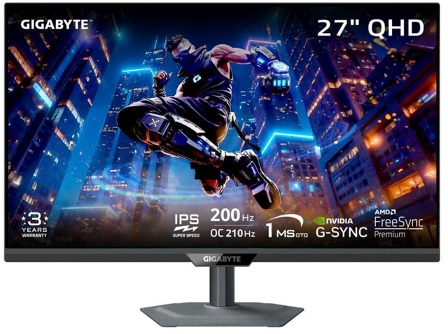 Main image of Gigabyte M27Q2 SA 27" QHD 200Hz Gaming Monitor 1ms AMD FreeSync Premium & G-SYNC