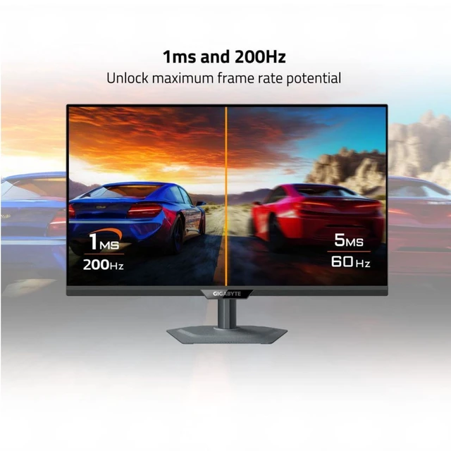 Alt view image 5 of 5 - Gigabyte M27Q2 SA 27" QHD 200Hz Gaming Monitor 1ms AMD FreeSync Premium & G-SYNC