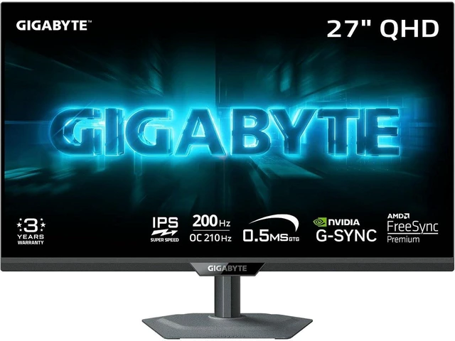 Main image of GIGABYTE G27Q20 27" QHD IPS 200Hz 5ms G-Sync Compatible Flat Gaming Monitor