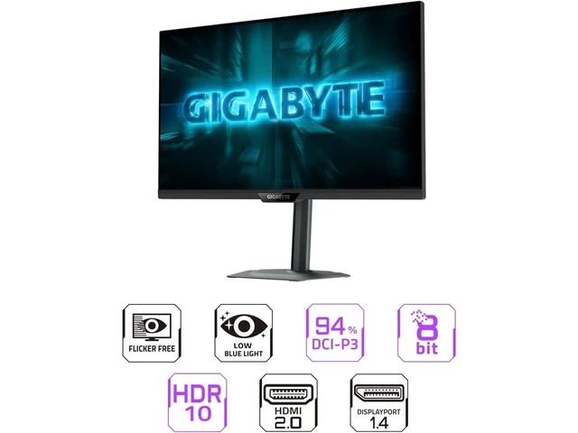 Alt view image 2 of 5 - GIGABYTE G27Q20 27" QHD IPS 200Hz 5ms G-Sync Compatible Flat Gaming Monitor