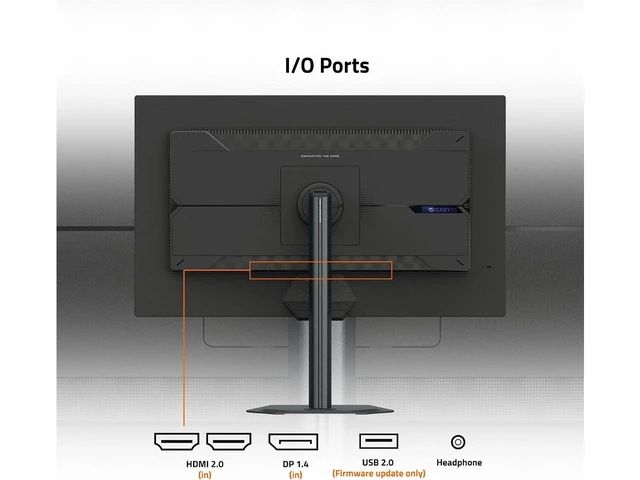 Alt view image 4 of 5 - GIGABYTE G27Q20 27" QHD IPS 200Hz 5ms G-Sync Compatible Flat Gaming Monitor