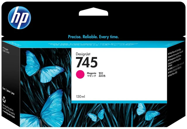 Main image of HP 745 130-ml DesignJet Magenta Ink Cartridge, F9J95A
