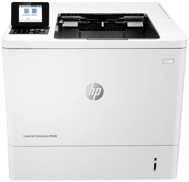 Main image of HP LaserJet Enterprise M608n Laser Printer, Black And White Mobile Print Up to