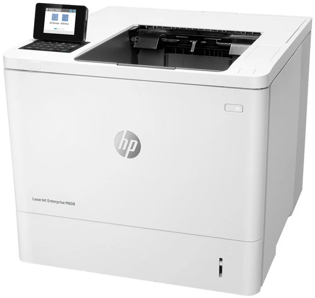 Alt view image 2 of 7 - HP LaserJet Enterprise M608n Laser Printer, Black And White Mobile Print Up to