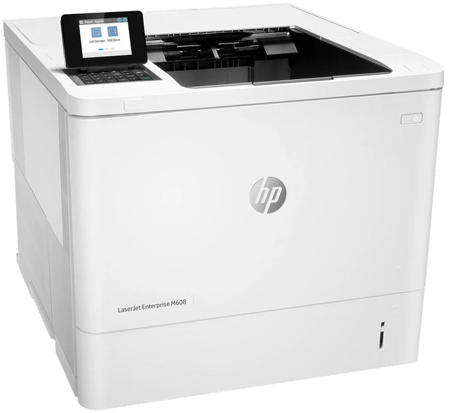 Alt view image 3 of 7 - HP LaserJet Enterprise M608n Laser Printer, Black And White Mobile Print Up to