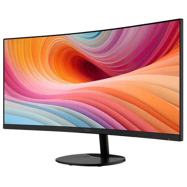 Alt view image 3 of 5 - MSI PRO MP341CQ E12 34" UWQHD 2K Curved Monitor 3500:1 Adaptive-Sync HDR Ready