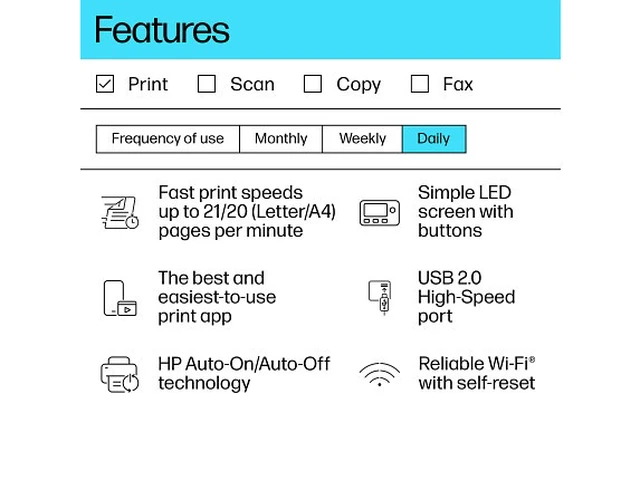 Alt view image 6 of 7 - HP LaserJet M110w Laser Printer, Black And White Mobile Print Up to 8000 pages