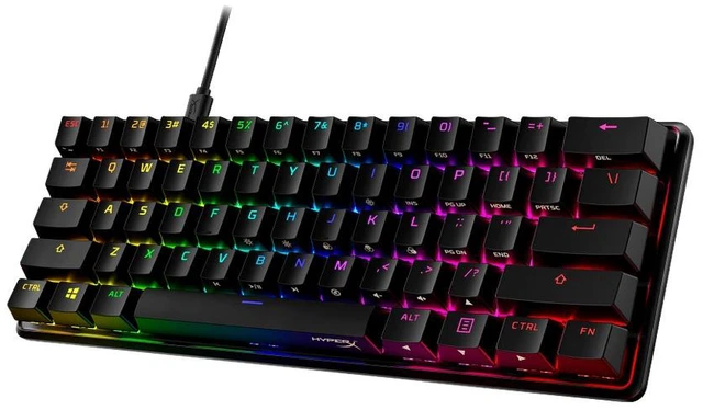 Alt view image 3 of 7 - HyperX Alloy Origins 60 - Mechanical Gaming Keyboard - HX Red - US Layout