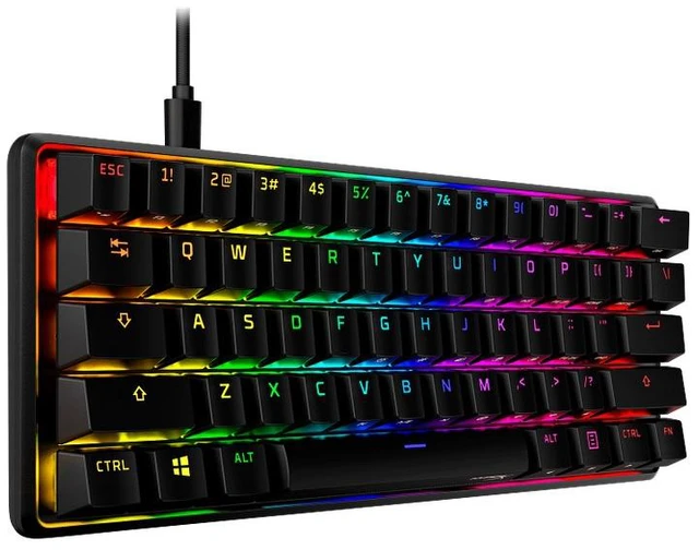 Alt view image 5 of 7 - HyperX Alloy Origins 60 - Mechanical Gaming Keyboard - HX Red - US Layout