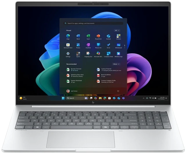 Main image of HP EliteBook Laptop Computer 16" WUXGA AMD Ryzen AI 5 16 GB memory;512 GB SSD