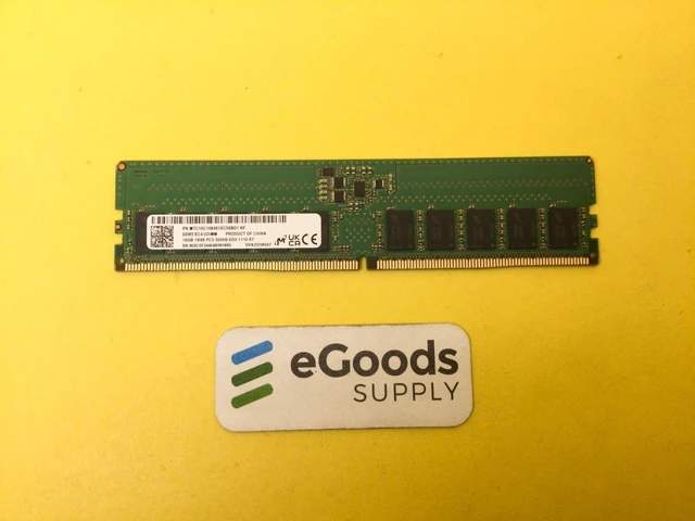Main image of MTC10C1084S1EC56BD1 MICRON 16GB 1Rx8 PC5-5600B DDR5-44800 MEMORY UDIMM