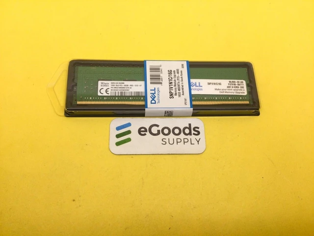 Main image of SNP1V1N1C/16G DELL 16GB 1RX8 PC5-4800 DDR5 DIMM Server Memory